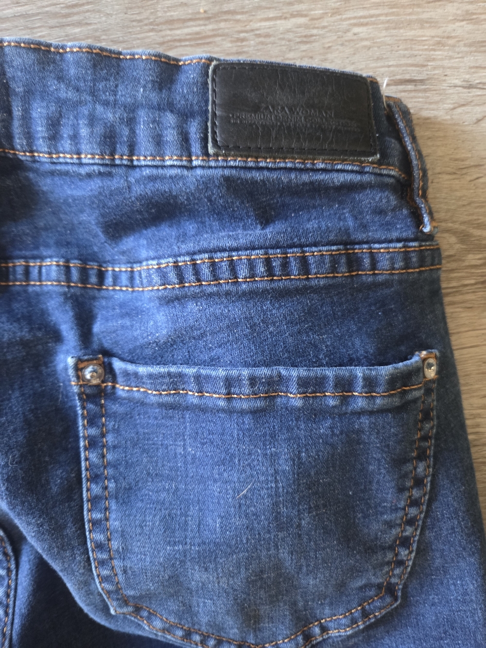 Zara Maternity Side Panel Skinny Jeans Dark Wash Stretch Denim Size 25 - Picture 8 of 13